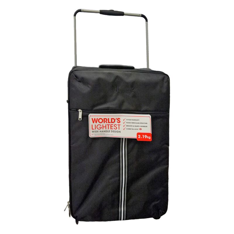 IT Luggage 25 Inch Black 4 Wheel Tourer  Worlds Lightest Suitcase
