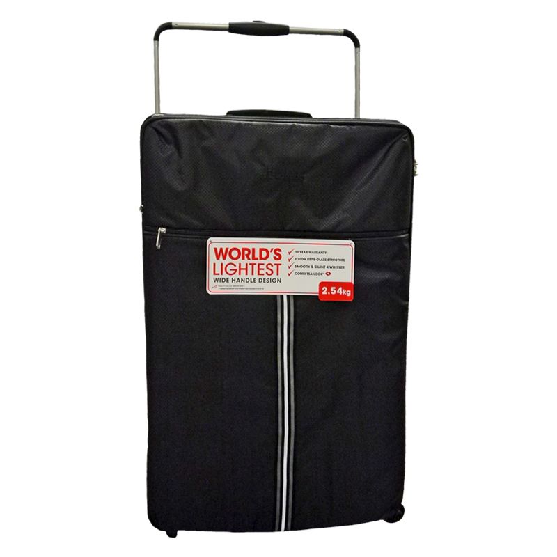 IT Luggage 29 Inch Black 4 Wheel Tourer Worlds Lightest Suitcase