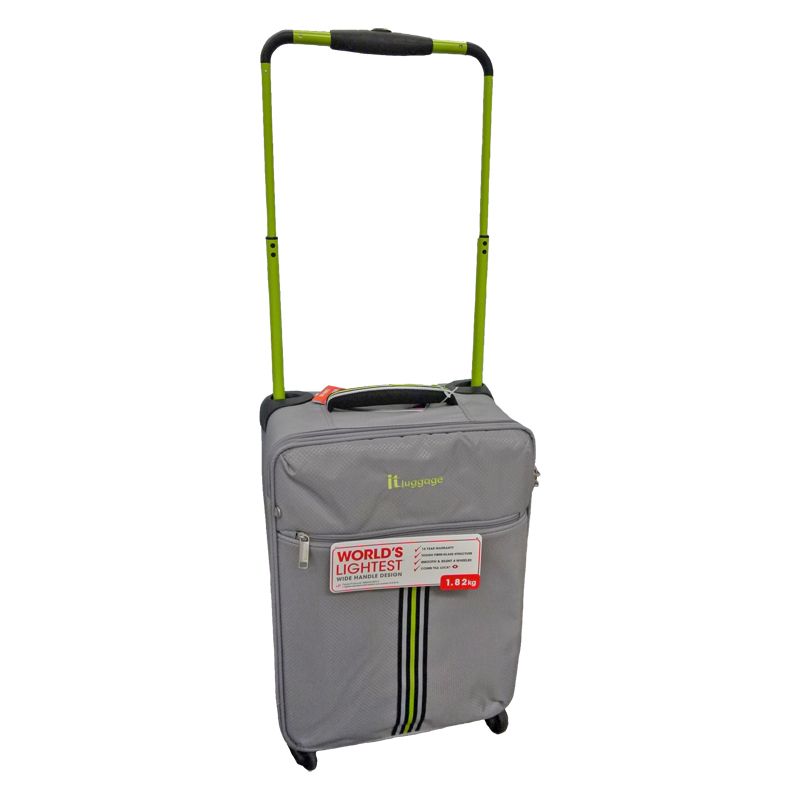 IT Luggage 19 Inch Grey 4 Wheel Tourer Worlds Lightest Suitcase