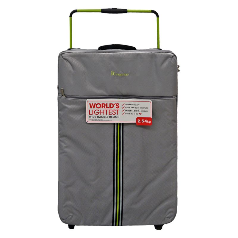IT Luggage 29 Inch Grey 4 Wheel Tourer Worlds Lightest Suitcase