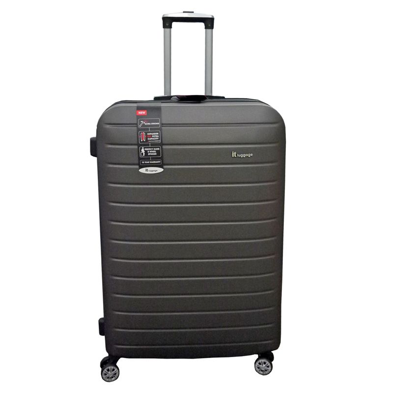 IT Luggage 29 Inch Dark Grey 4 Wheel Legion Suitcase
