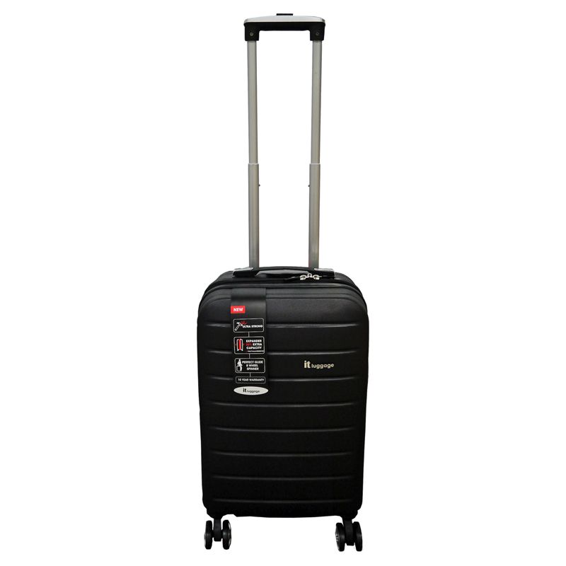 IT Luggage 19 Inch Black 4 Wheel Legion Suitcase
