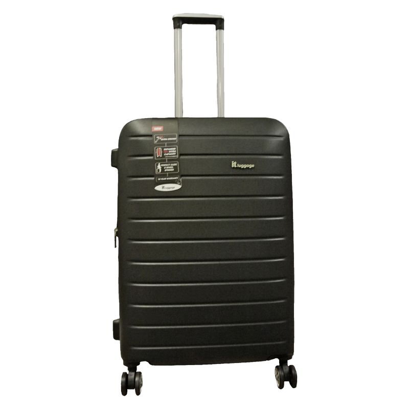 IT Luggage 25 Inch Black 4 Wheel Legion Suitcase