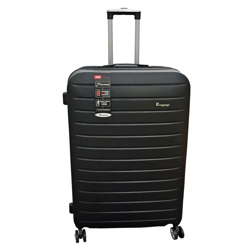 IT Luggage 29 Inch Black 4 Wheel Legion Suitcase