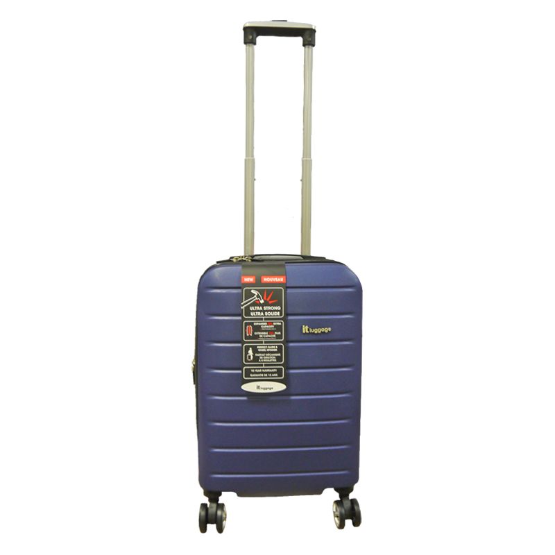 IT Luggage 19 Inch Blue 4 Wheel Legion Suitcase