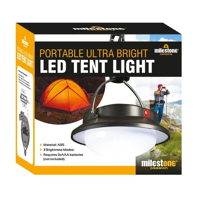 Milestone Portable LED Camping Tent Light