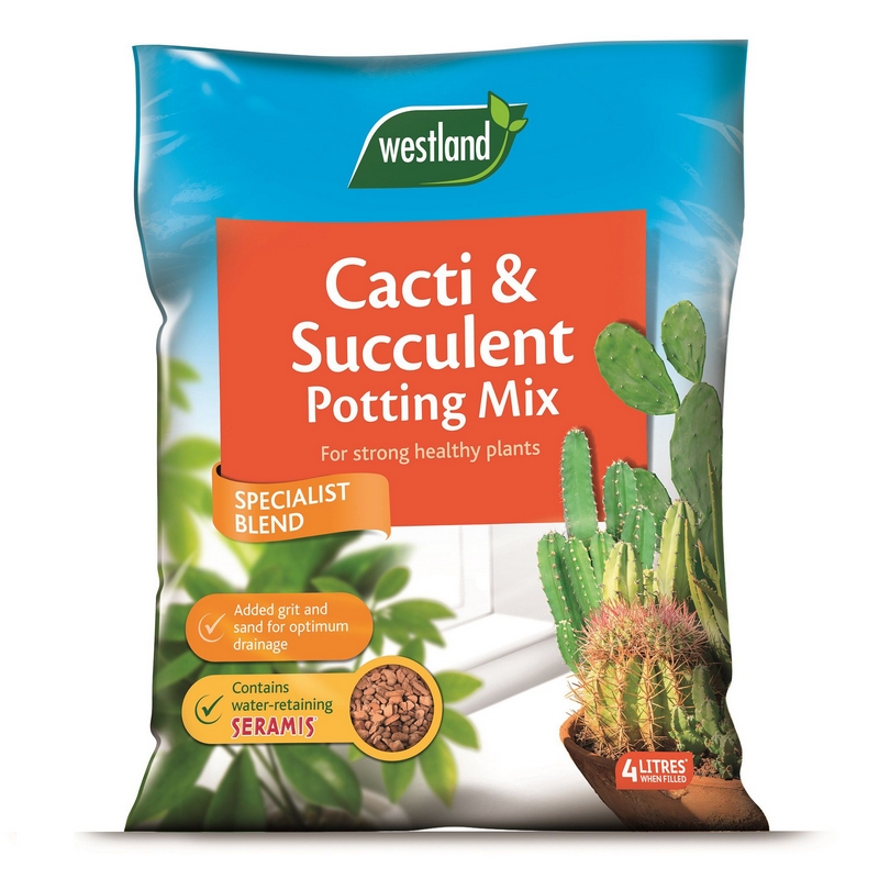 Westland Cacti And Succulent Potting Compost Mix 4 Litre