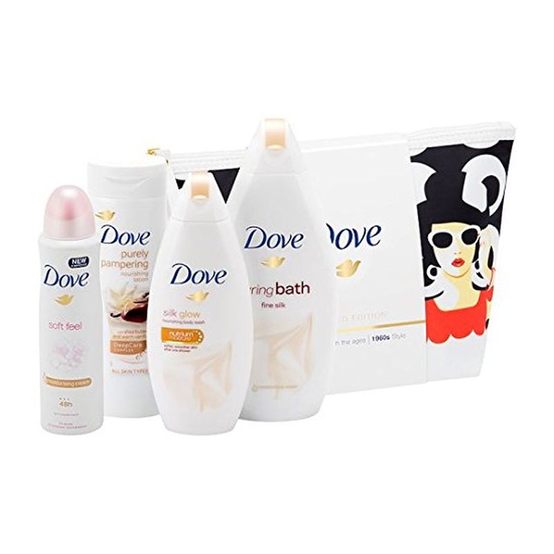 Dove Beauty Through The Ages 1960s Wash Bag Gift Set