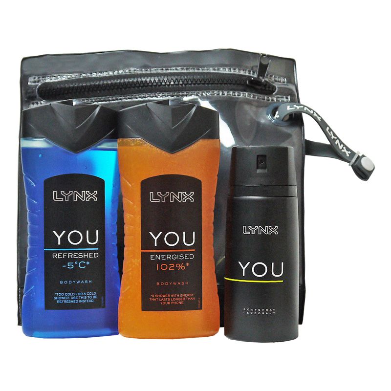Lynx You Wash Bag Energised Gift Set