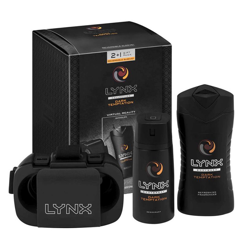 Lynx Dark Temptation With Virtual Reality Goggles Gift Set