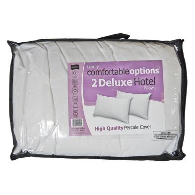 Product photograph of Comfortable Options Hotel Filled Pillow Pair from QD stores