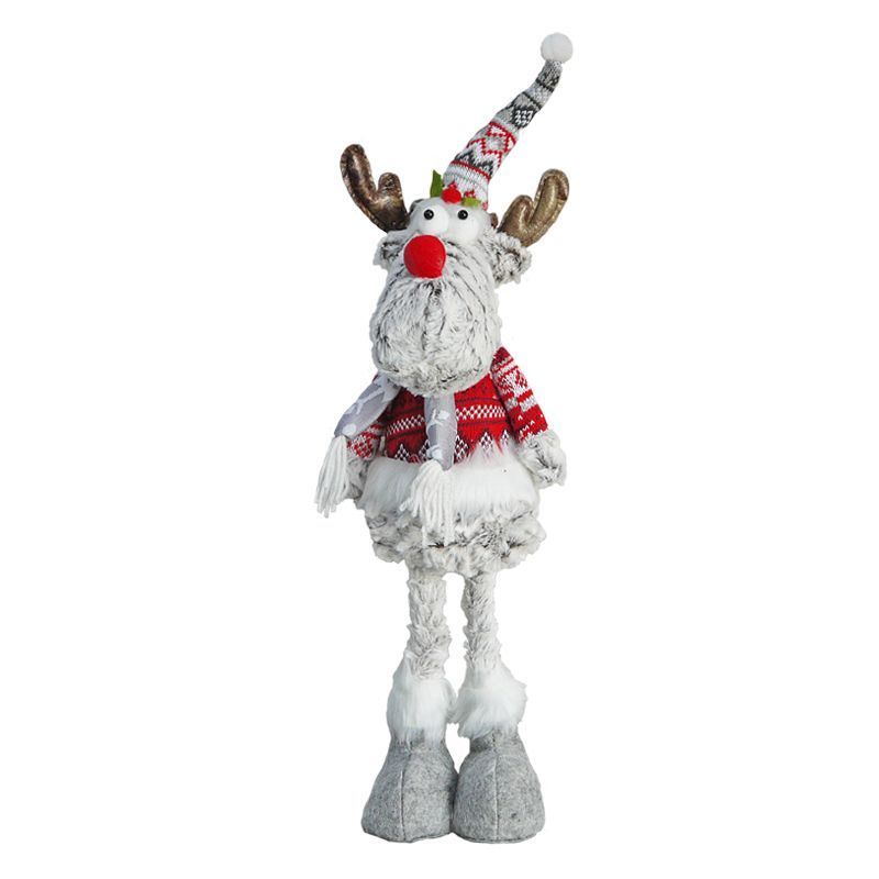 Standing Reindeer With Hat & Scarf 18 Inch