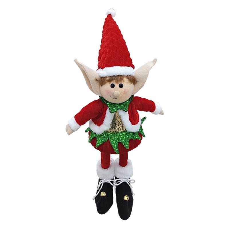 Plastic Elf With Lights Christmas Novelty 45cm