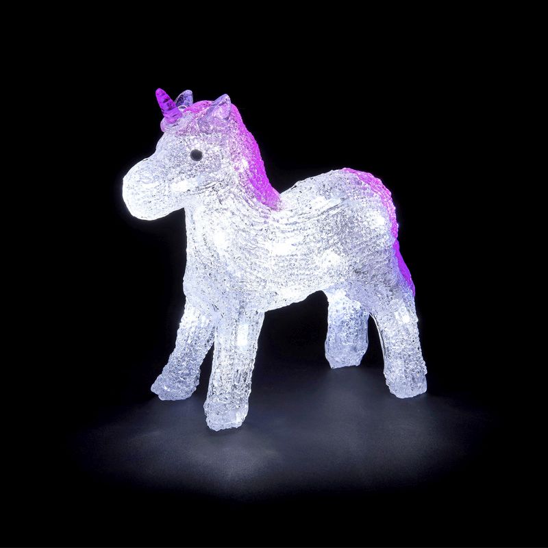 Unicorn White LED Battery Powered Light 19cm