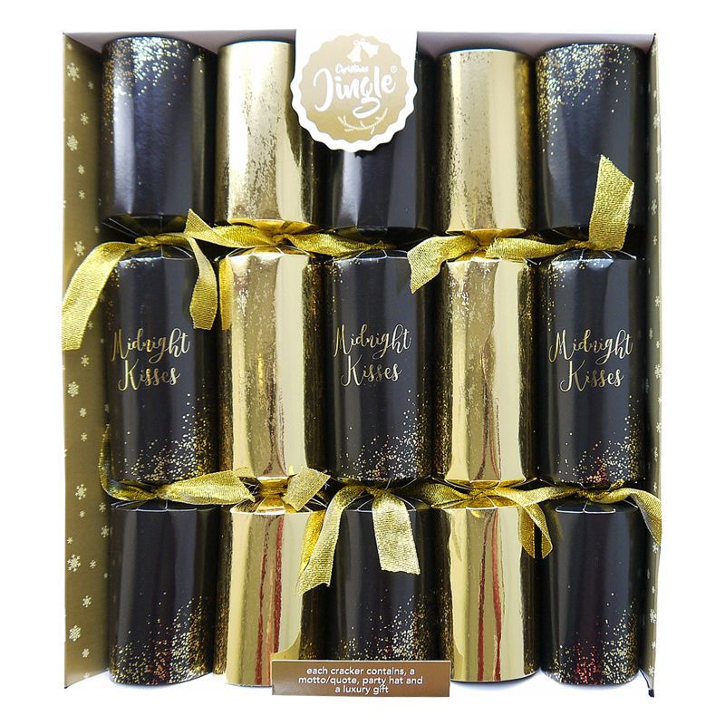 10 Deluxe Crackers Midnight Kisses 14 Inch