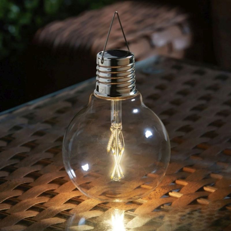 Light Bulb Solar Garden Lantern Decoration Warm White LED - 16cm Eureka! by Smart Solar