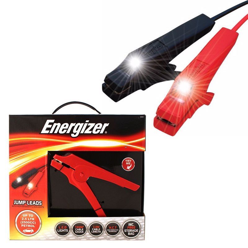 Energizer 3M Illuminated Booster Cables 10mm