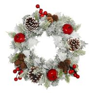 See more information about the Frosted Christmas Wreath White 30cm