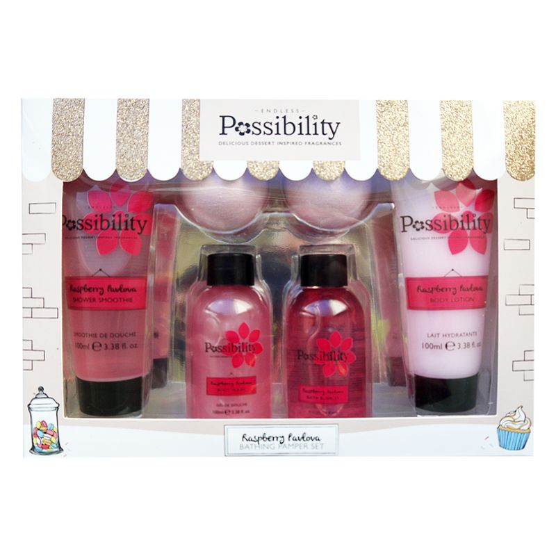 Possibility Of London Raspberry Pavlova Bathing Pamper Gift Set