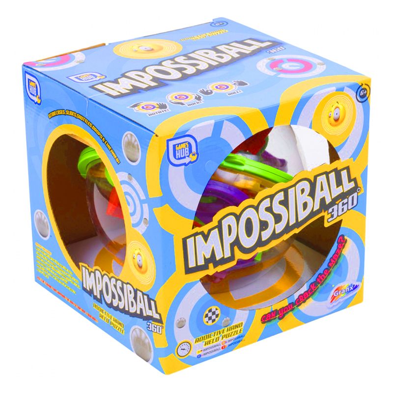 Games Hub Impossiball 360 Hand Held Labyrinth Maze Puzzle Game