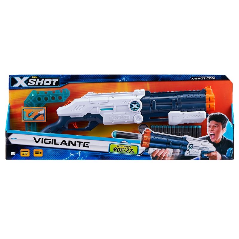 X-Shot Vigilante 12 Dart Blaster 80 Foot Range