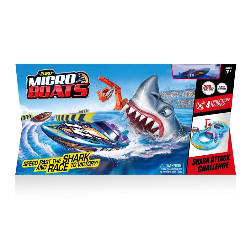 Micro Boat Playset Shark Attack Challenge