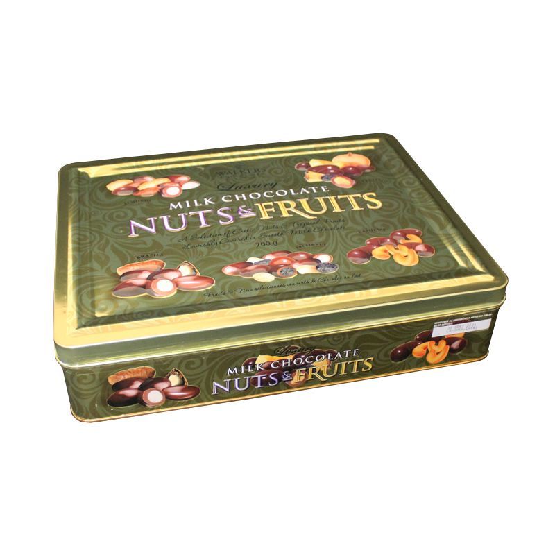 Walkers Luxury Milk Chocolate Nuts & Fruits Gold Tin 700g