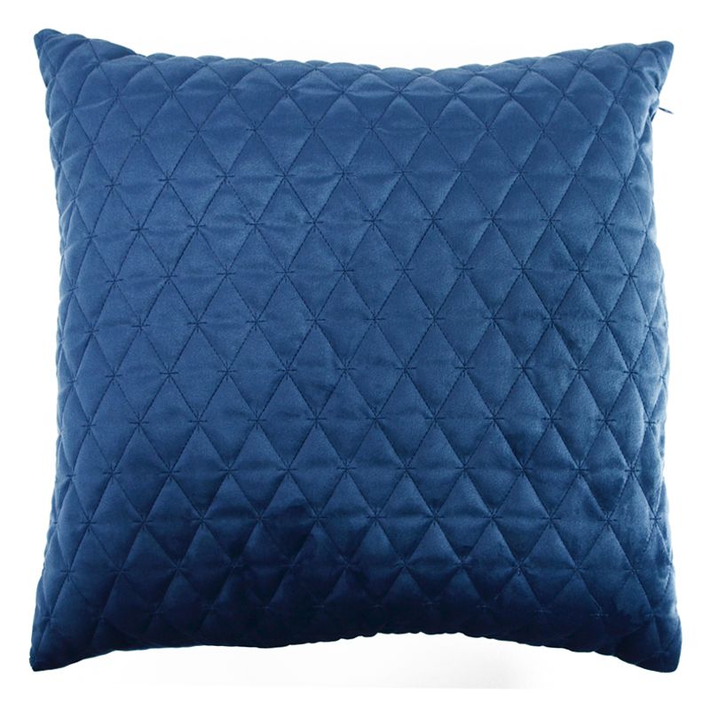 Blue Dim Out Embroided Velvet Style Cushion 45 x 45cm