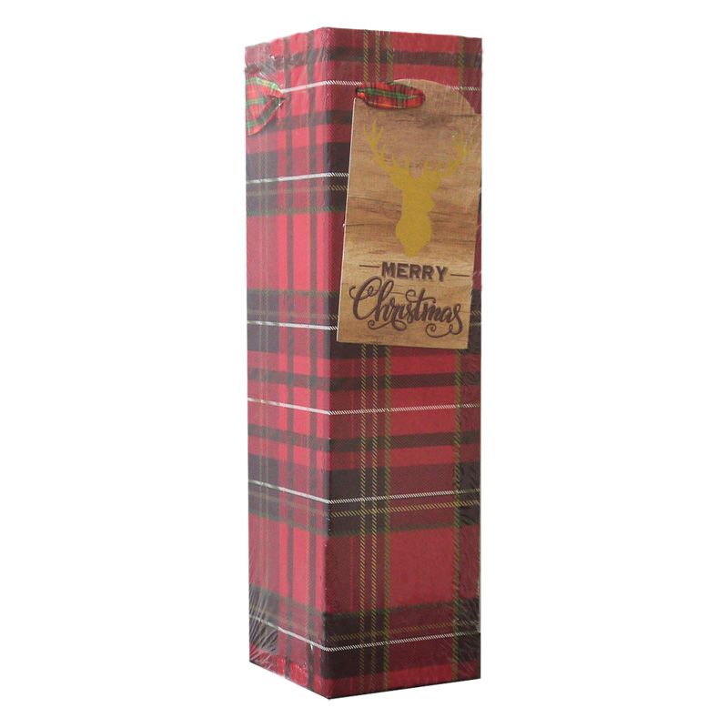 Tartan With Stag Bottle Box