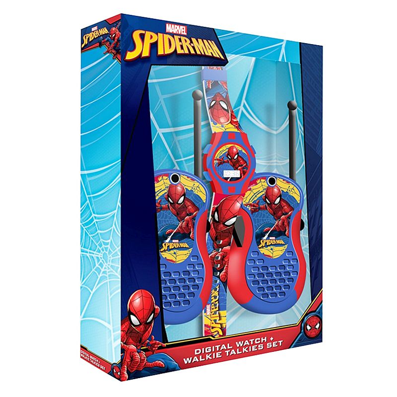 Spiderman Walkie Talkie & Digital Watch Set