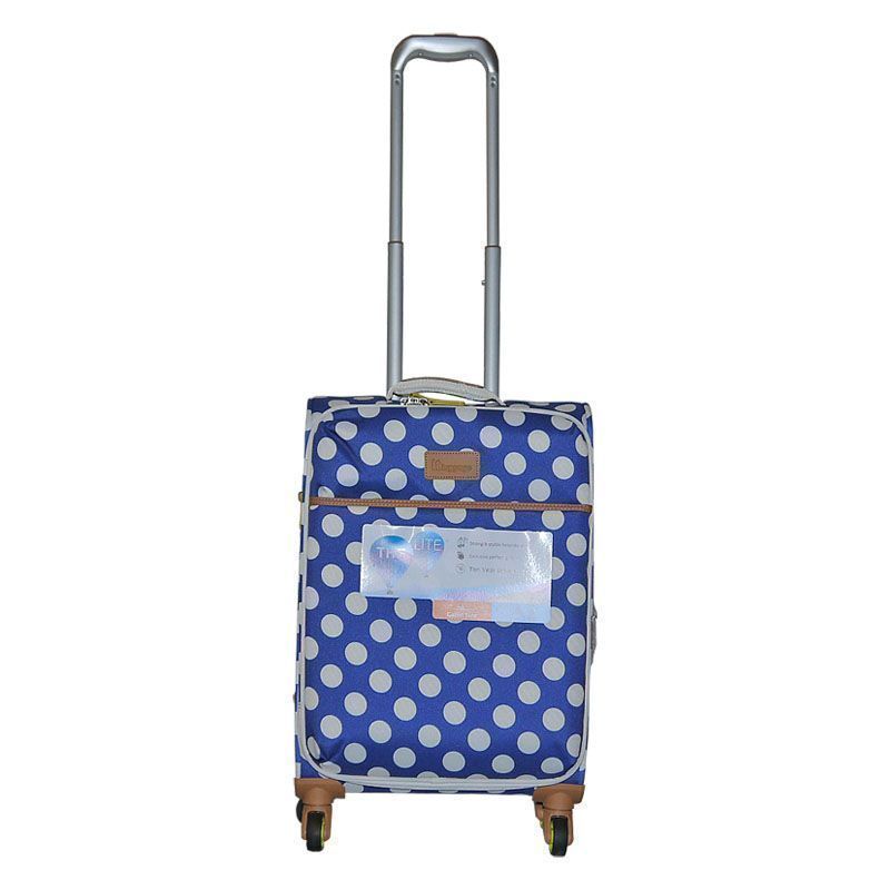 IT Luggage 22 Inch Blue The Lite Summer Spots Suitcase