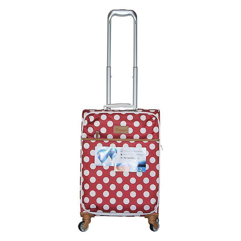 IT Luggage 22 Inch Red The Lite Summer Spots Suitcase