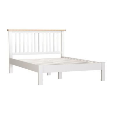 Product photograph of Jasmine Double Bed Pine White 5 X 7ft from QD stores