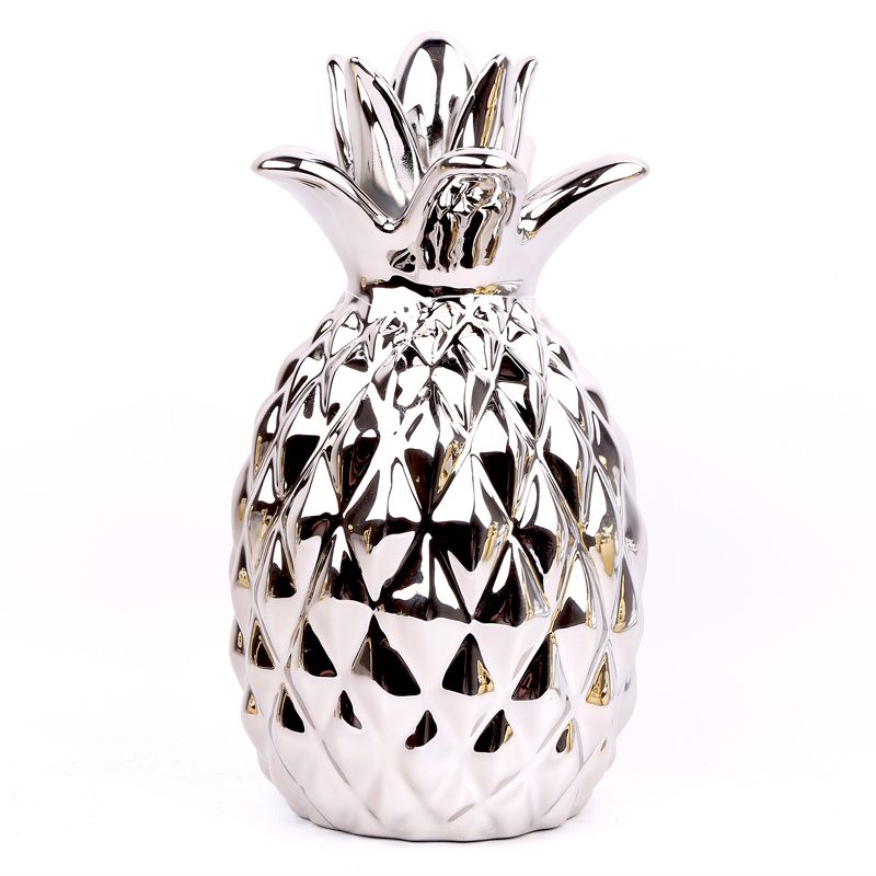 Pineapple Ornament - Silver Coloured 