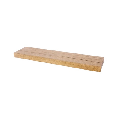 Product photograph of 60cm Oak Effect Floating Shelf from QD stores