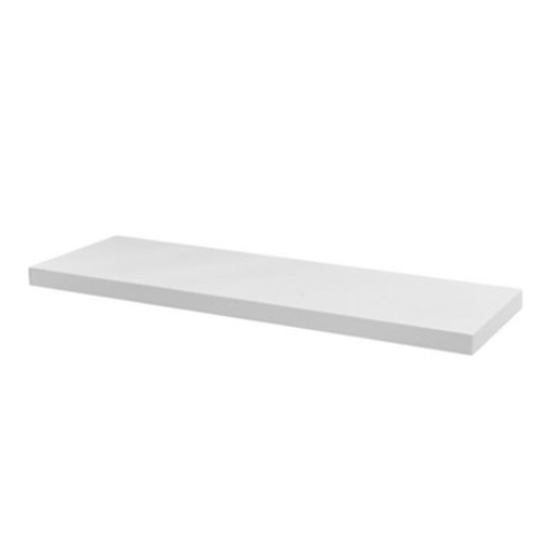 80cm White High Gloss Floating Shelf