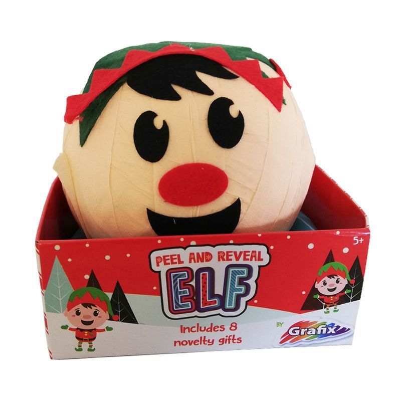 Christmas Pass The Parcel - Elf Peel & Reveal - 8 Gifts