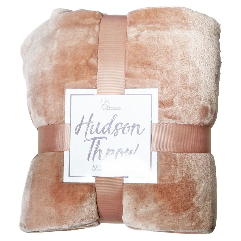 Hudson Throw 125x150 Pale Pink