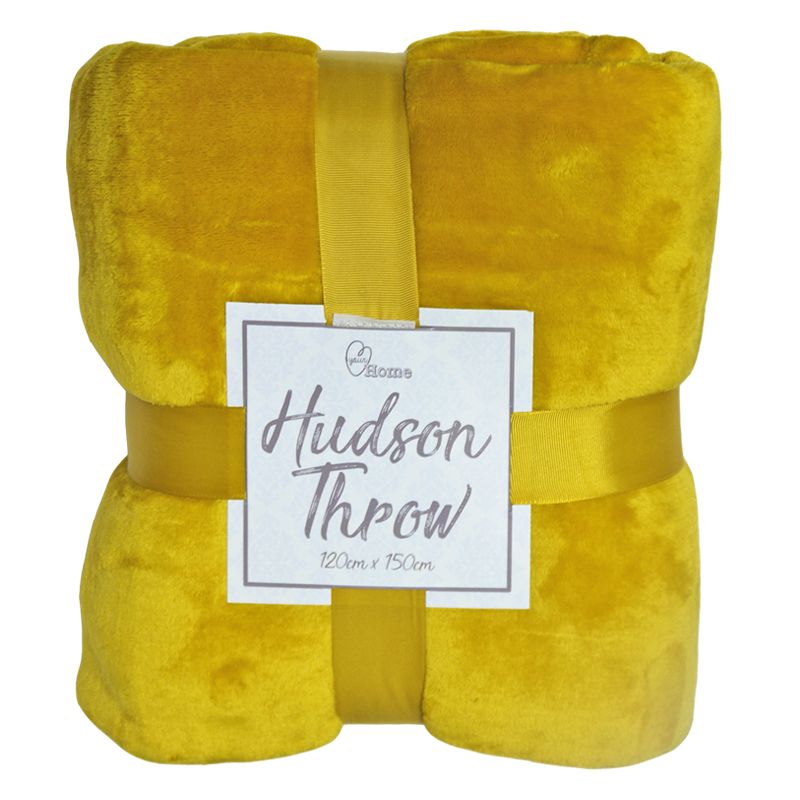 Hudson Throw 125x150 Golden Yellow