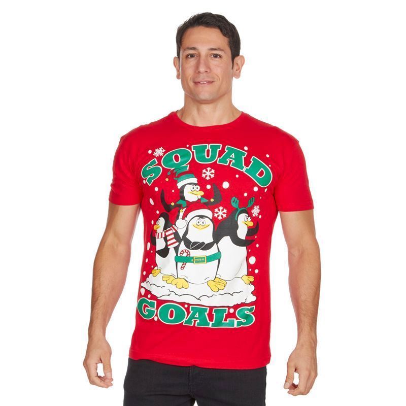 Mens Squad Christmas T-Shirt XX Large