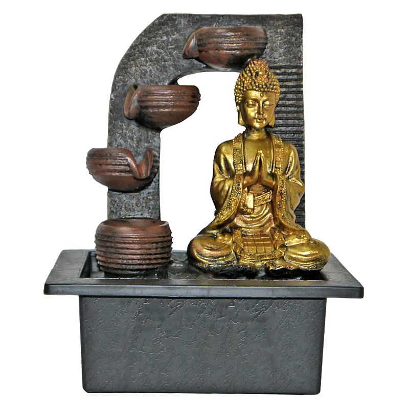 10inch Buddha Indoor Water Fountain With LED Light