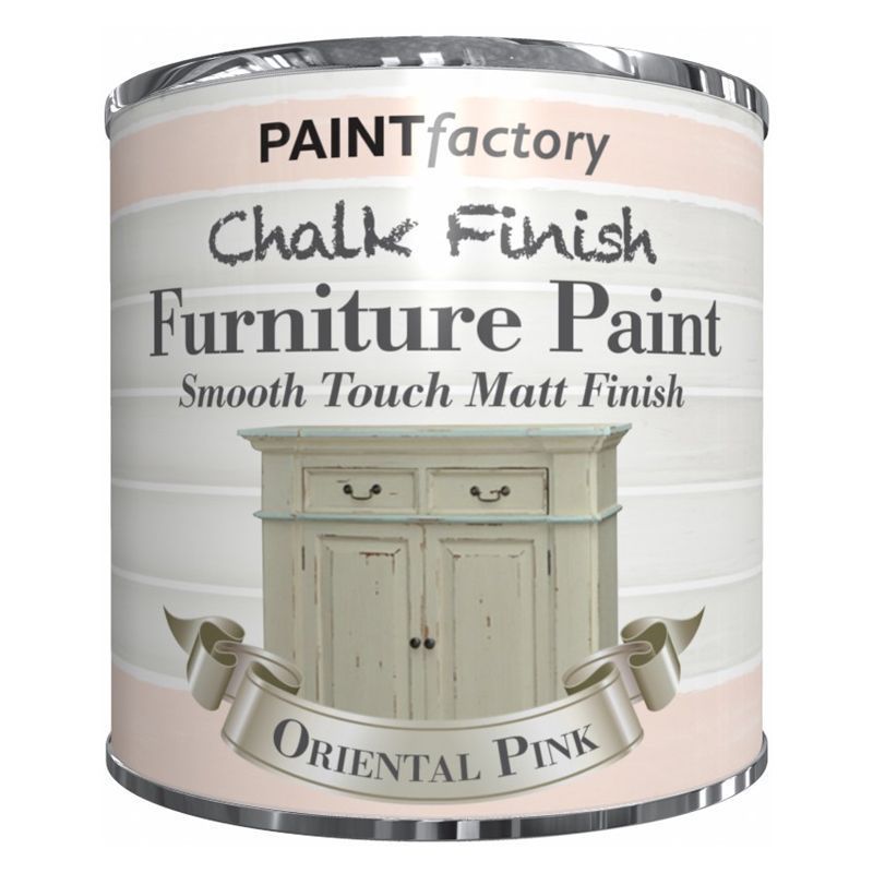 Paint Factory Chalk Finish Furniture Matt Paint 250ml - Oriental Pink