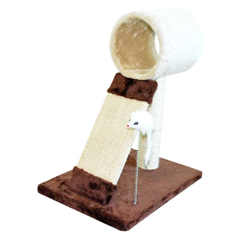 Cat Scratcher With Toy Mouse Attachment 41 x 31 x 51cm