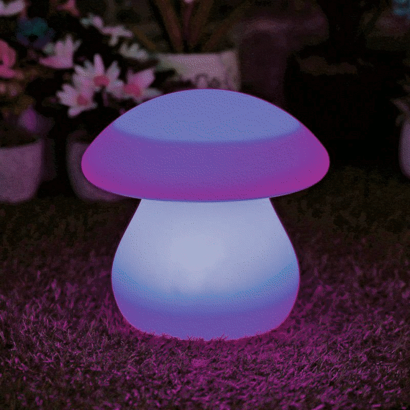 Bright Garden Mushroom Multifunction Solar Light With Remote Control