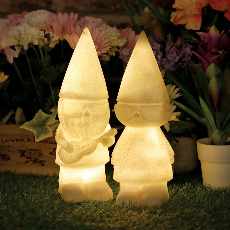 MASTER Bright Garden Gnome Figure Solar Light