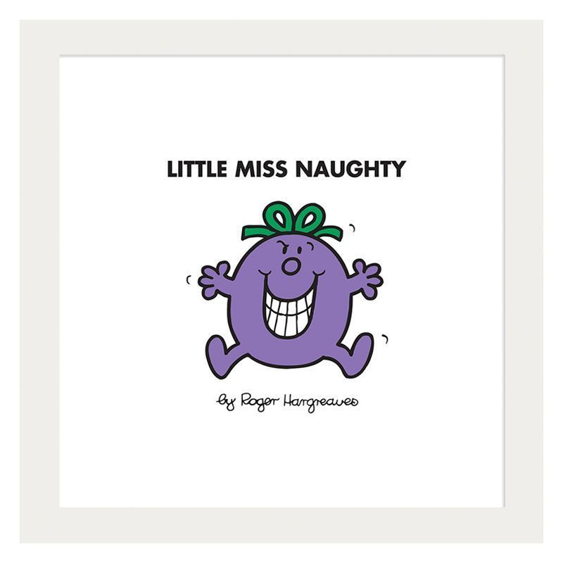 Little Miss Naughty Framed Print Wall Art 10 X 10 Inch Buy Online At Qd Stores