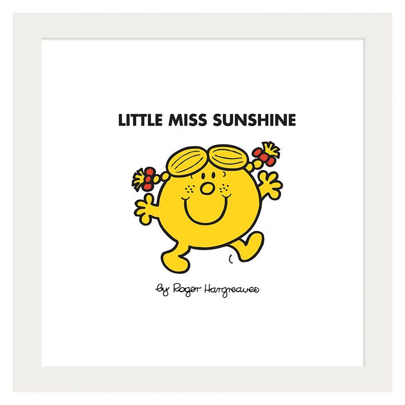 Little Miss Sunshine Framed Print Wall Art 10 x 10 Inch