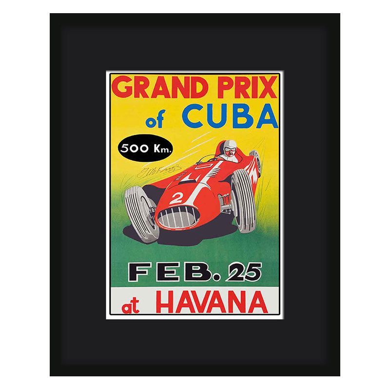 Grand Prix Poster Cuba Framed Print Wall Art 16 x 12 Inch
