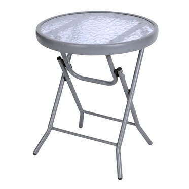 Product photograph of Croft Fold Up Universal Silver Patio Table Garden Furniture from QD stores