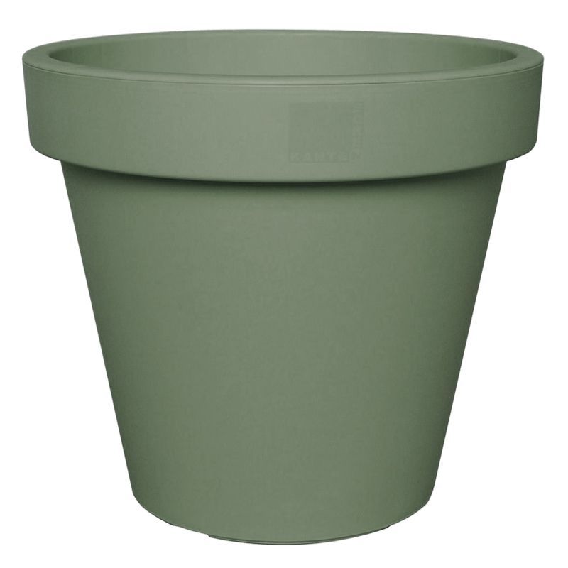 20cm Round Flowerpot Green